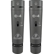 זוג מיקרופונים קונדנסנרים- beringer c4