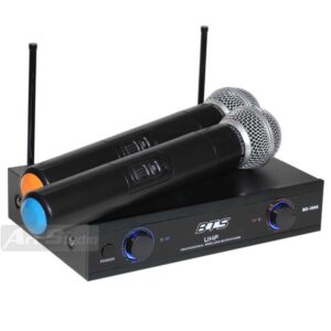 זוג מיקרופונים אלחוטי UHF-BTS
