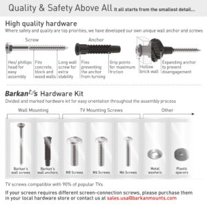 דגם E140 - זרוע ברקן תנועה מלאה למסכי טלוויזיה ולמסכי מחשב 13-49 אינץ'