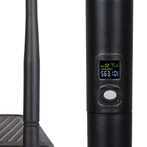 זוג מיקרופונים אלחוטיים תדר קבוע