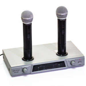 סט מיקרופונים אלחוטי נטען STAR VOICE UHF-5200