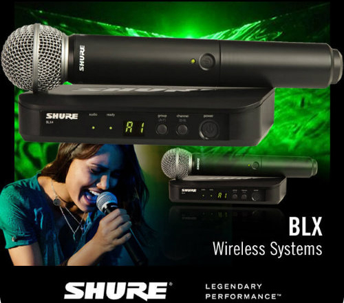 מיקרופון אלחוטי Shure BLX24E/SM58 שור