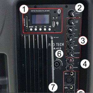 רמקול מוגבר נייד "12 כולל מיק' אלחוטי
