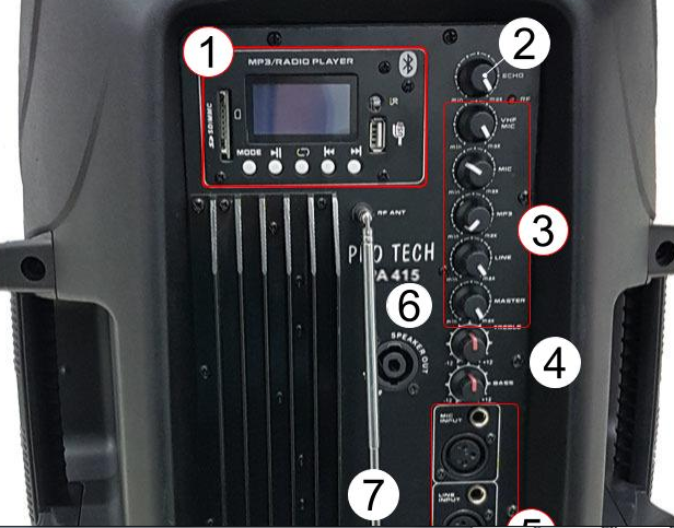 רמקול מוגבר נייד "12 כולל מיק' אלחוטי