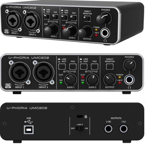 302197302197_1479824382 כרטיס קול Behringer UMC202