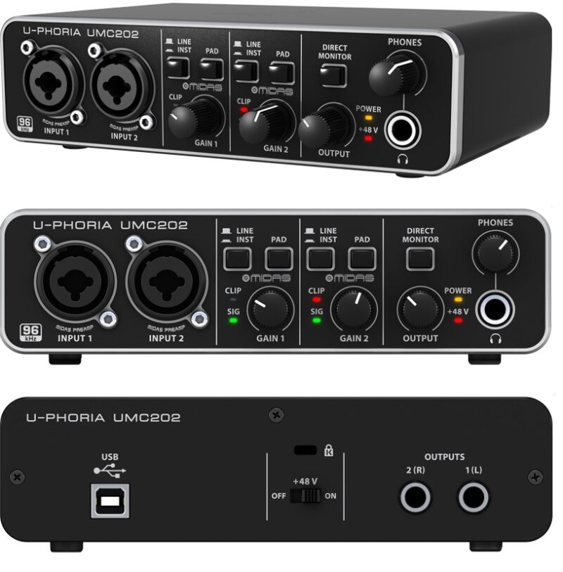 כרטיס קול Behringer UMC202