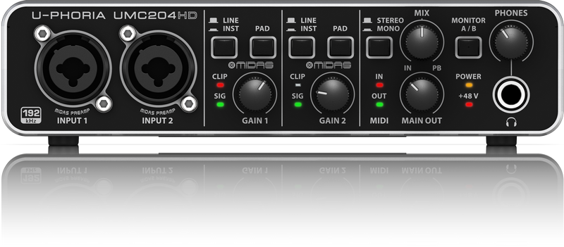 כרטיס קול U-PHORIA UMC204HD BERINGER