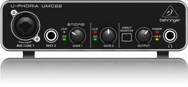 כרטיס קול - Behringer - UMC22