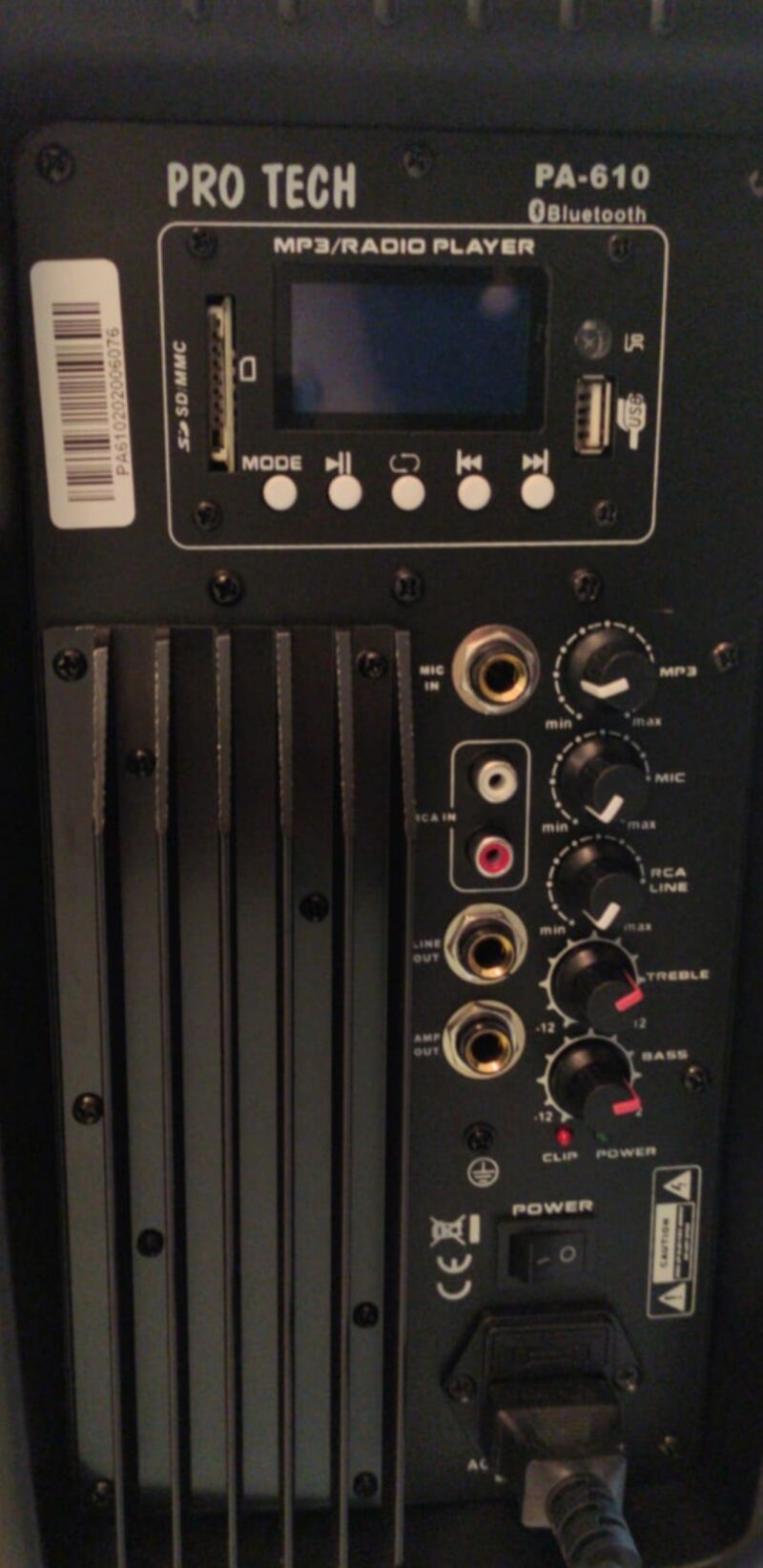 רמקול מוגבר - Protech PA-610