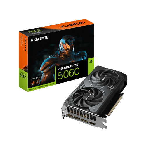 כ. מסך Gigabyte 5060 Windforce2 MAX OC 8GB PCIE-5.0 3XDP 1XHDMI