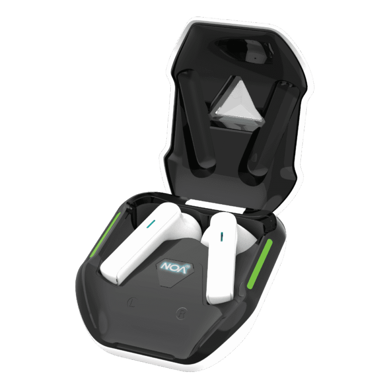 אוזניות אלחוטיות Bluetooth 5.3 בטכנולוגית TWS עם מארז הטענה.  NOA Rainbow