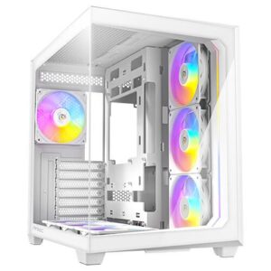 מארז לבן Antec C5 RGB Mid-Tower ATX 7x ARGB FANS Incl Type-C
