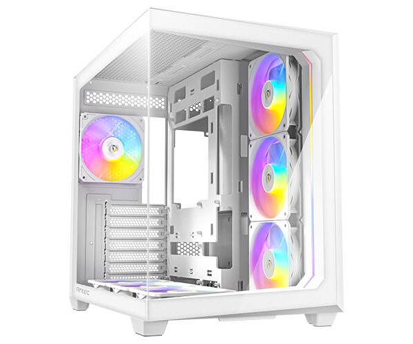 מארז לבן Antec C5 RGB Mid-Tower ATX 7x ARGB FANS Incl Type-C