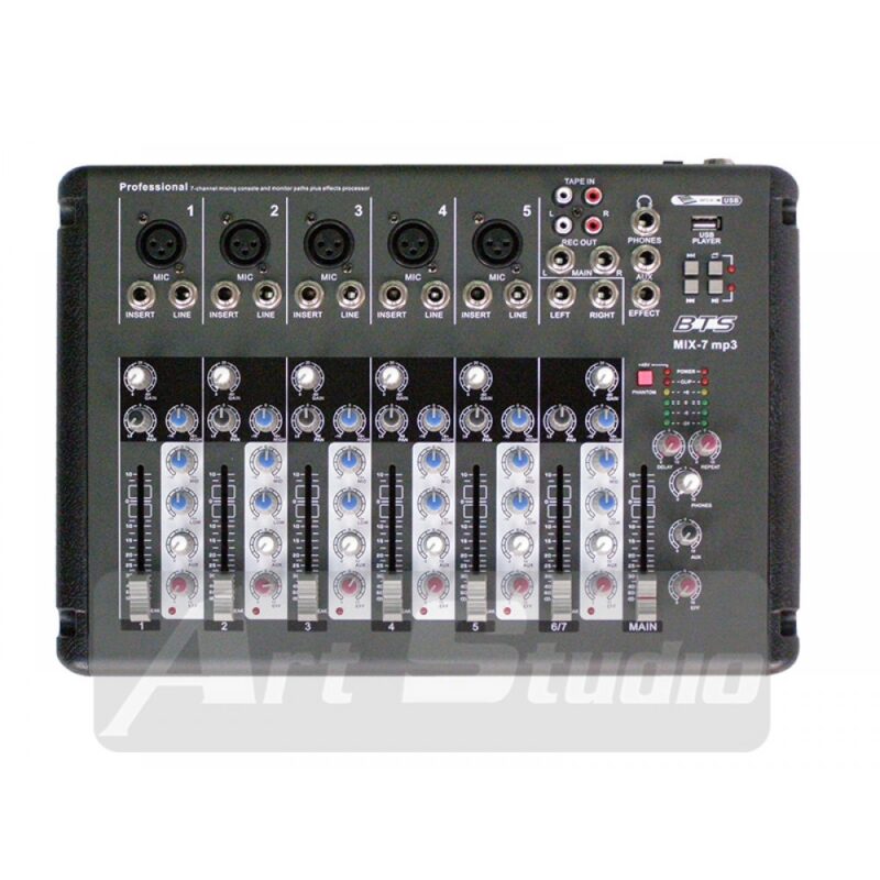 מיקסר 7 ערוצים עם נגן BTS