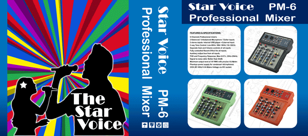 מיקסר מבית STAR VOICE PM-6
