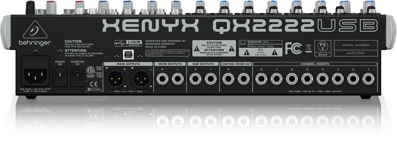 מיקסר ברינגר XENYX QX2222USB