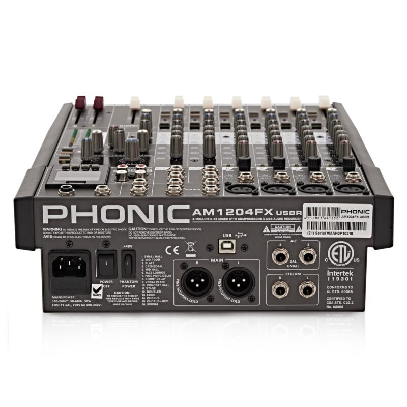 מיקסר פוניק PHONIC AM1204FX USBR