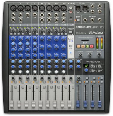 מיקסר אנלוגי כולל הקלטה PreSonus AR12 USB