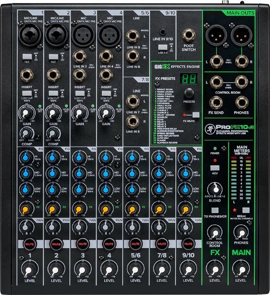 מיקסר ProFX10 v3 Mackie