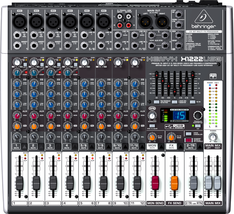 ‏מיקסר Behringer Xenyx 1222FX