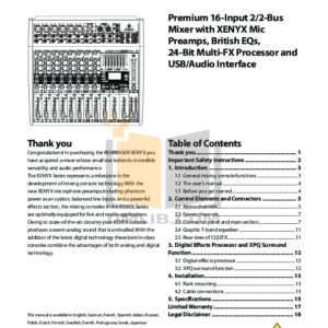 ‏מיקסר Behringer Xenyx 1222FX
