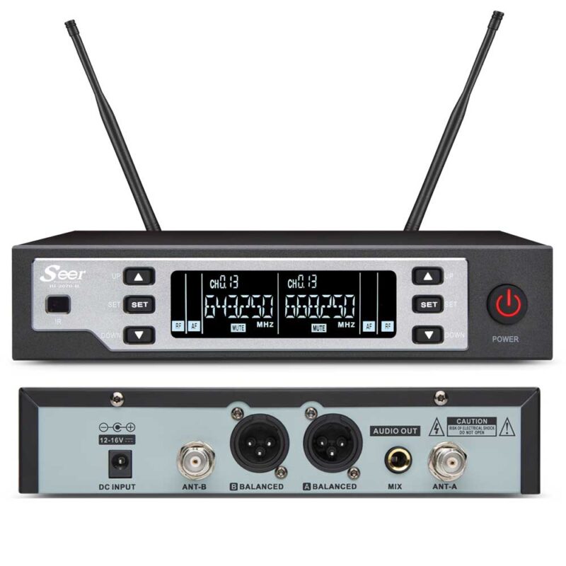 זוג מיקרופונים SEER IU-2068 UHF
