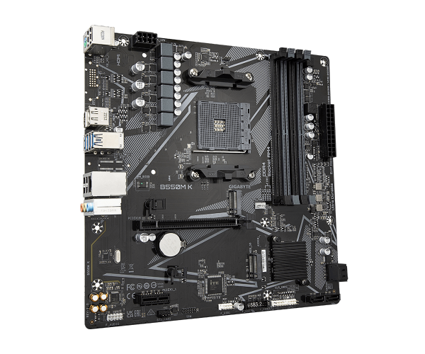 לוח אם Gigabyte B550M K DDR4 for AMD AM4 DP HDMI Micro-Atx
