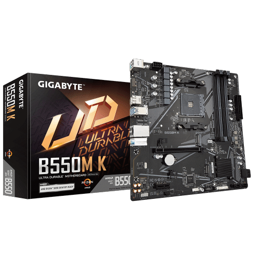 לוח אם Gigabyte B550M K DDR4 for AMD AM4 DP HDMI Micro-Atx