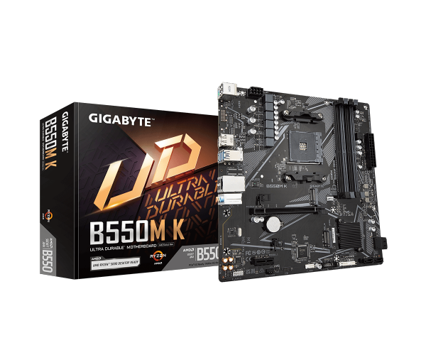 לוח אם Gigabyte B550M K DDR4 for AMD AM4 DP HDMI Micro-Atx