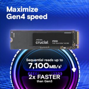 דיסק פנימי Crucial P310 500GB PCIe Gen4 NVMe 2280 M.2