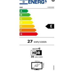 מסך מחשב גיימינג קעור MAG D32C240S 32" FHD 240Hz VA - שחור