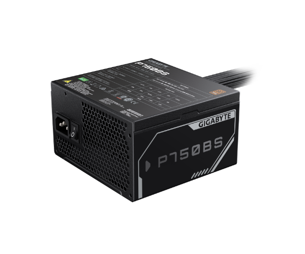 ספק כוח Gigabyte P750BS 750W 80 Plus Bronze 12cm silent fan