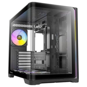 מארז שחור Antec C5 Curve ARGB Mid-Tower ATX 4x ARGB FANS Type-C