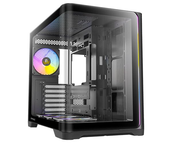 מארז שחור Antec C5 Curve ARGB Mid-Tower ATX 4x ARGB FANS Type-C