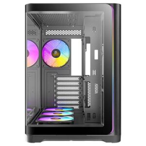 מארז שחור Antec C5 Curve ARGB Mid-Tower ATX 4x ARGB FANS Type-C