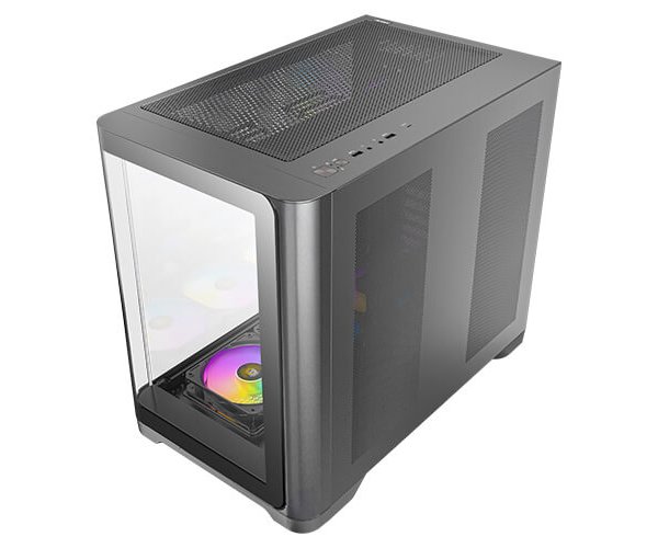מארז שחור Antec C5 Curve ARGB Mid-Tower ATX 4x ARGB FANS Type-C