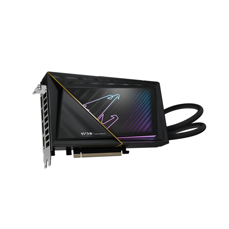 כ.מסך AORUS GeForce RTX 5080 XTREME WATERFORCE 16G 360MM RADIATOR