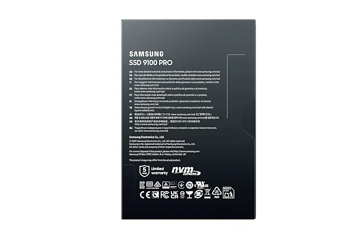 דיסק פנימי Samsung 9100 PRO 1TB Gen5 M.2 NVME 2.0 14700/13300 RW