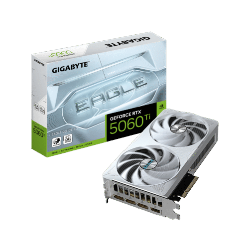 כרטיס מסך Gigabyte GeForce RTX 5060 Ti EAGLE ICE OC 8GB white