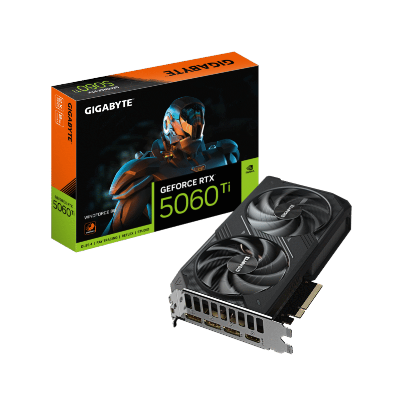 כרטיס מסך Gigabyte RTX 5060 Ti WindForce 2 8GB