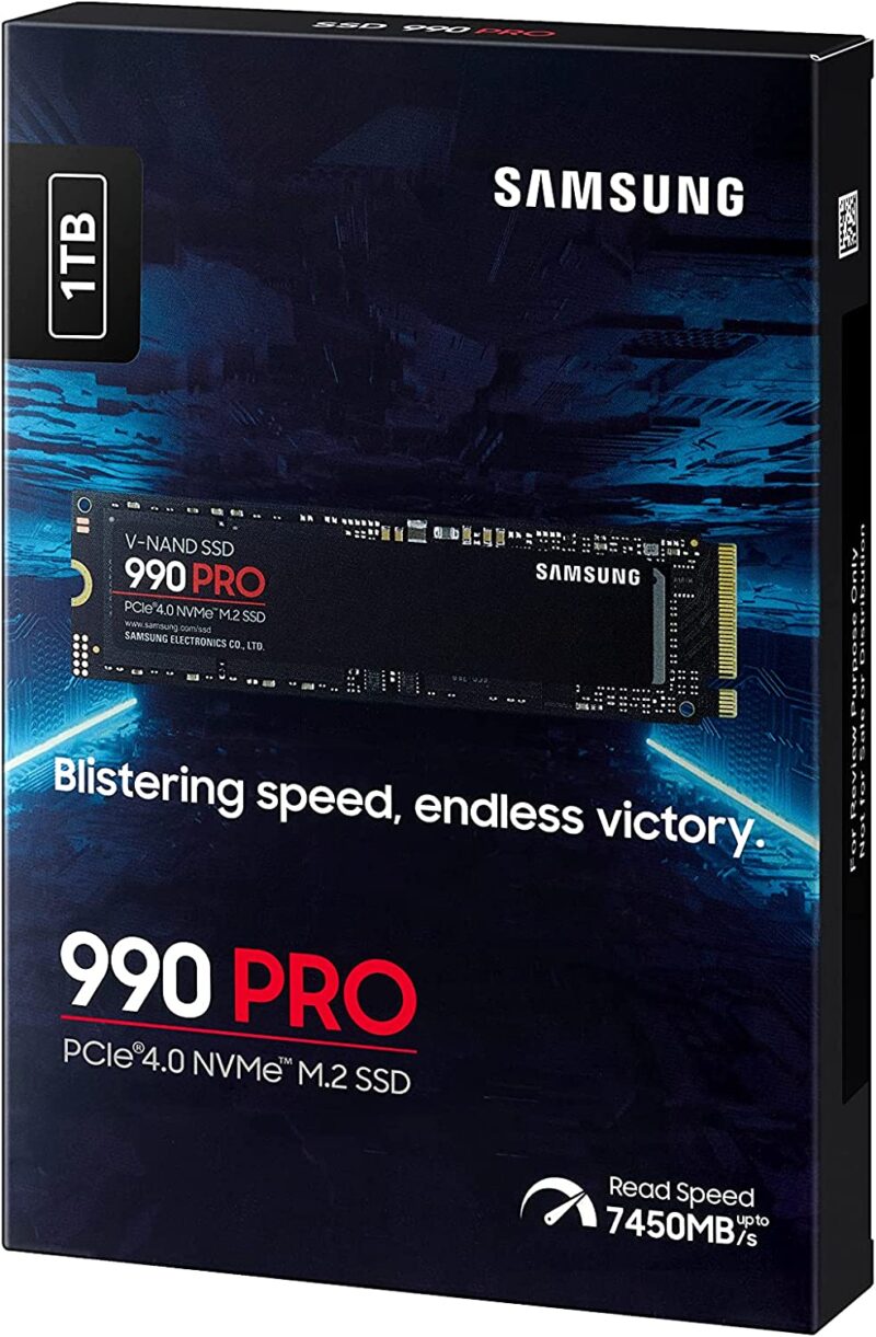 דיסק פנימי Samsung 990 PRO 1TB GEN4 up to 7450 read 6900 Write