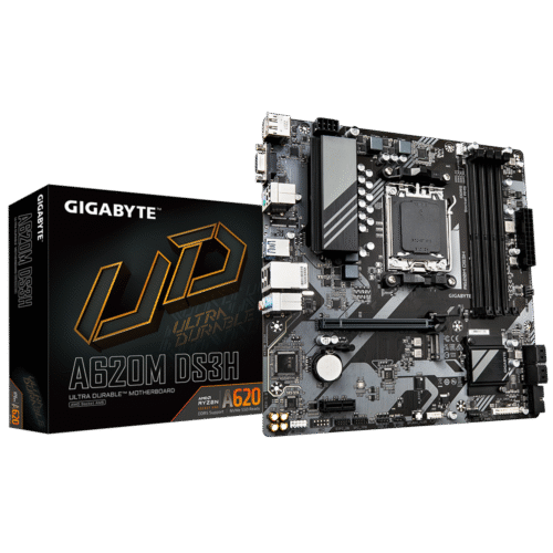 A620M_20DS3H-01 לוח למעבדי Gigabyte A620M DS3H DDR5 PCIE4.0 DP HDMI VGA AMD AM5