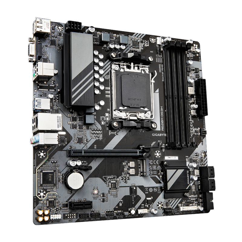 לוח למעבדי Gigabyte A620M DS3H DDR5 PCIE4.0 DP HDMI VGA AMD AM5