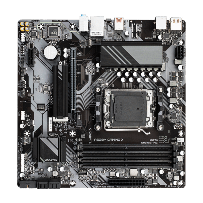 לוח אם Gigabyte A620M GAMING X AMD AM5 Micro-ATX