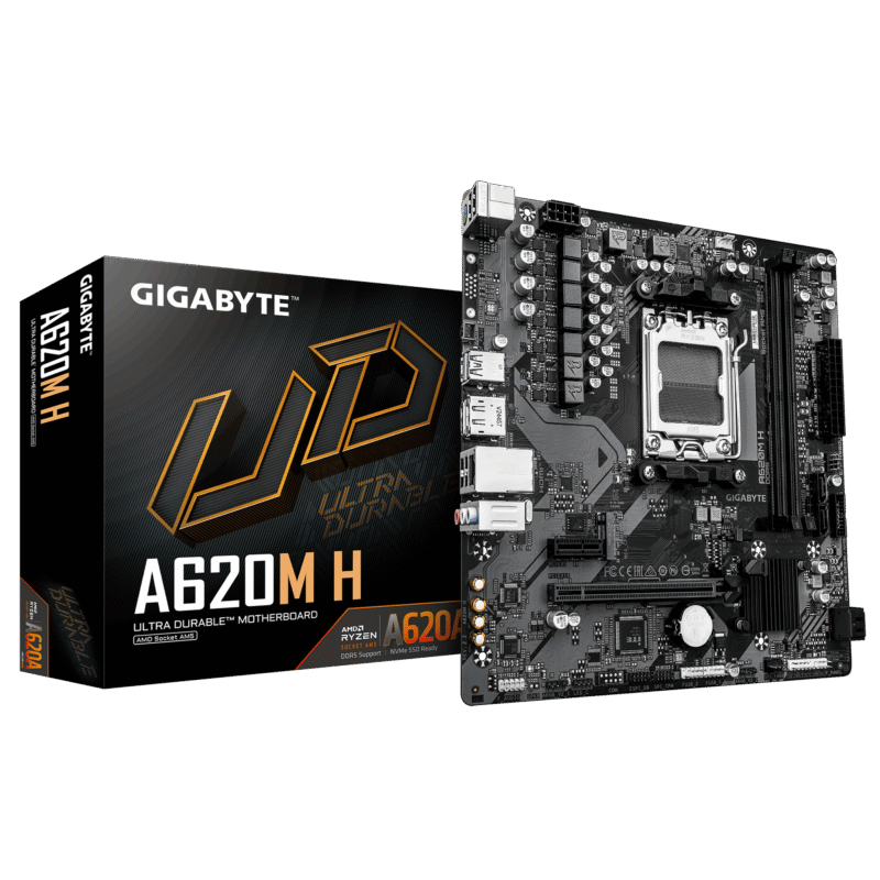 לוח למעבדי Gigabyte A620M H 2.2 DDR5 mATX DP HDMI AM5 AMD