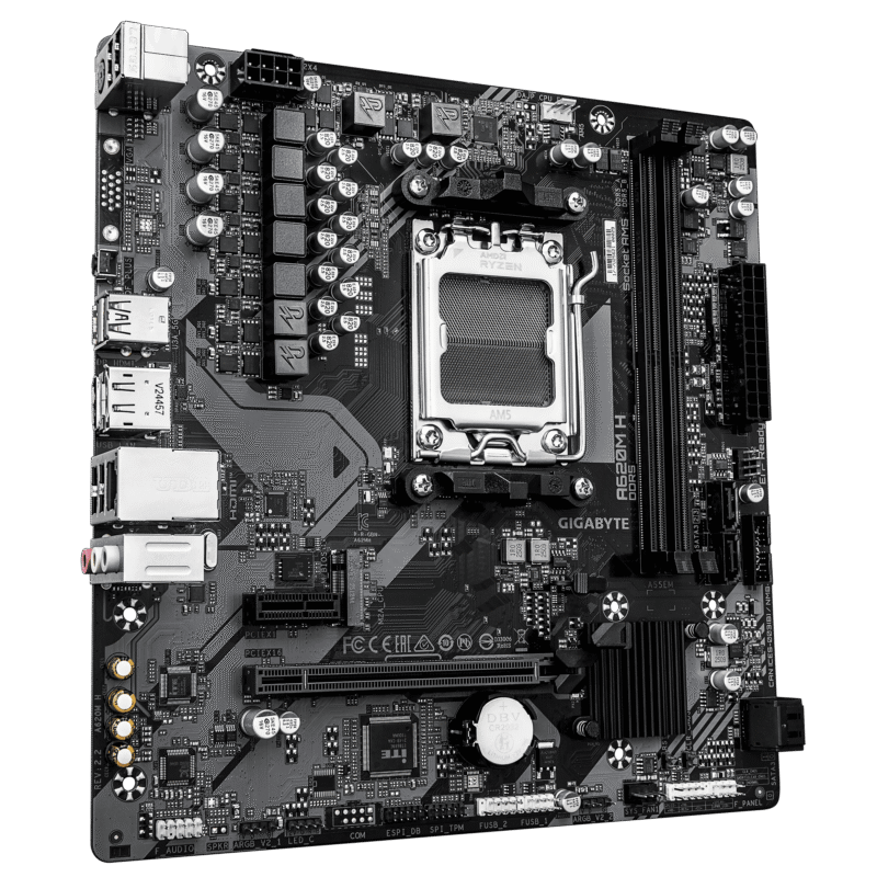 לוח למעבדי Gigabyte A620M H 2.2 DDR5 mATX DP HDMI AM5 AMD