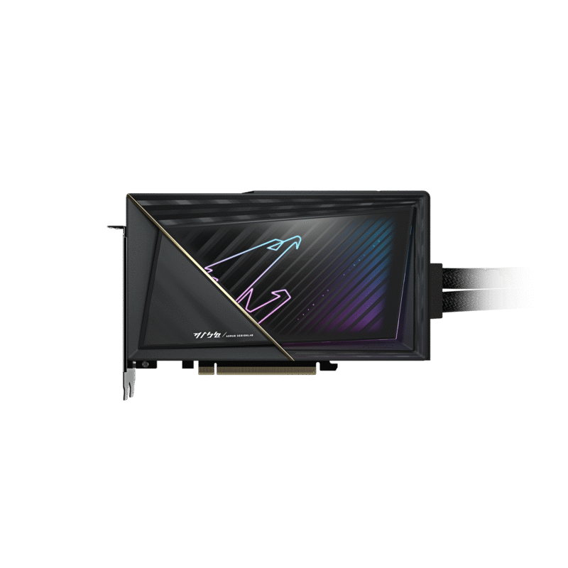 כ.מסך AORUS GeForce RTX 5080 XTREME WATERFORCE 16G 360MM RADIATOR