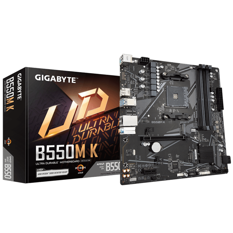לוח אם Gigabyte B550M K DDR4 for AMD AM4 DP HDMI Micro-Atx