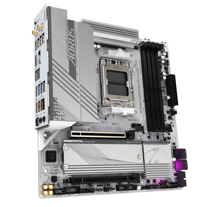לוח Gigabyte B650M A ELITE AX ICE ATX AM5 WIFI BT PCIE5.0 White