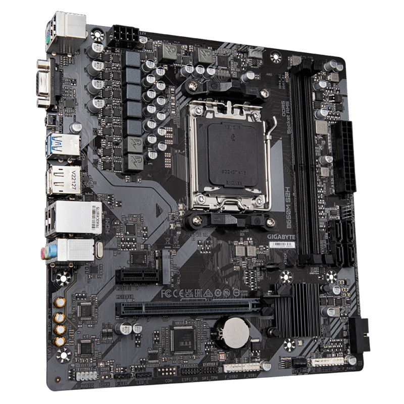 לוח Gigabyte B650M S2H 1.4 AM5 Micro-Atx DDR5 DP HDMI AMD